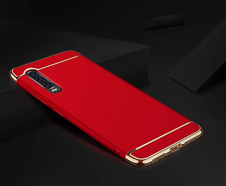 Красный Роскошный Матовый чехол для huawei P30 Lite P 30 Pro, противоударный защитный жесткий чехол на заднюю панель для huawei P30 Lite Nova 4e, защитный чехол для телефона s - Цвет: Красный