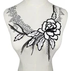 Винтажный цветочный кружевной воротник тканевый отделка DIY вышивка кружевной ткани вырез аппликация шитье ремесла Отделка воротники подарки ремесло