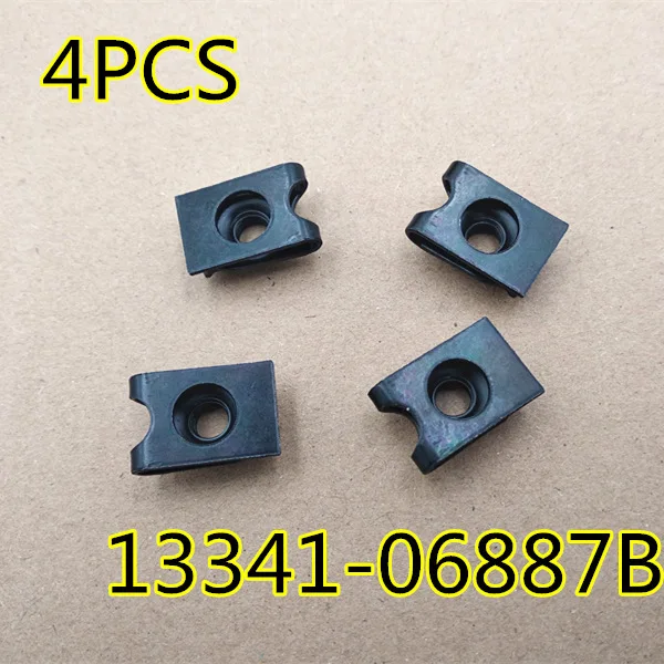 Пружинная гайка для Крепления номерного знака 4 шт. Hyundai kia OEM 1334106887B 13341-06887B |