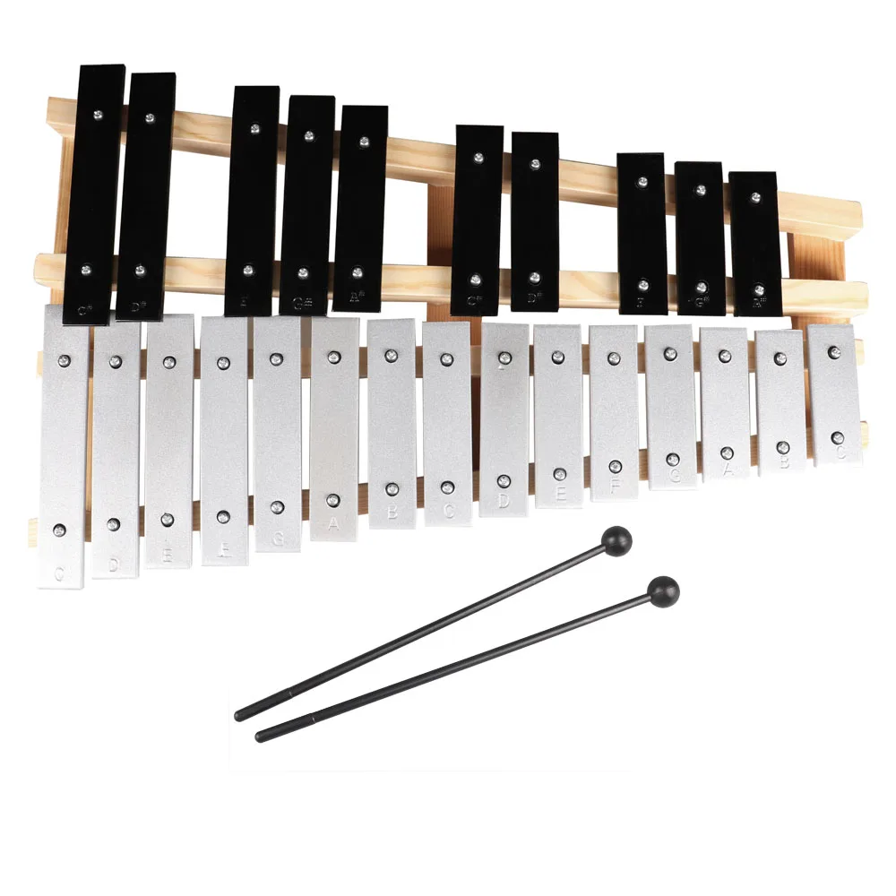 Профессиональная 25key Glockenspiel ксилофон вибрафон колокол перкуссия клавиатура с