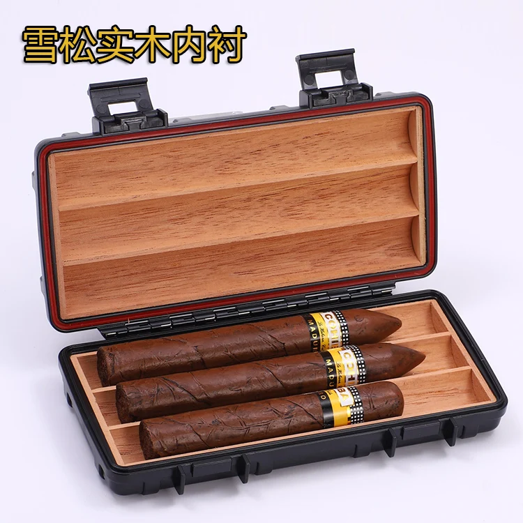 LUBINSKI портативная сигара Humidor PC + дерево кедра с подкладкой для путешествий