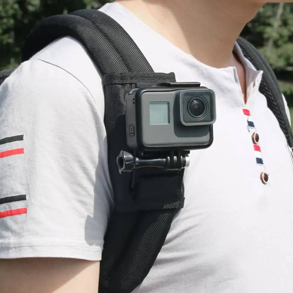 Рюкзак для спортивной экшн-камеры с зажимом для крепления на 360 градусов для Xiaomi Yi для Gopro Hero Аксессуары для экшн-камеры