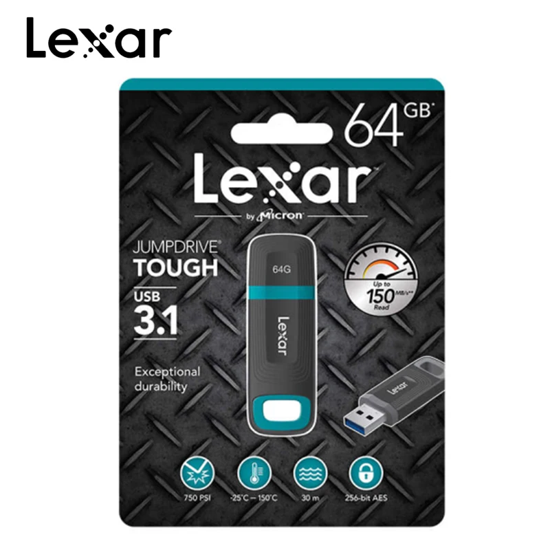 Original Lexar USB3.1 U disk 32G 64G 128G Tough waterproof encryption industrial USB flash drive high speed Pen | Компьютеры и офис