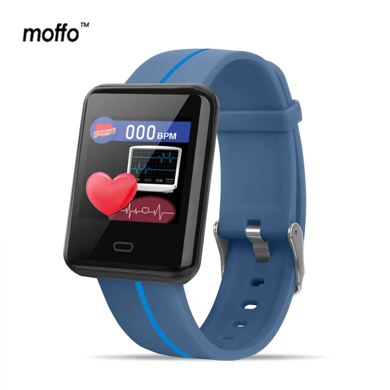 Moffo Smart Bracelet F5 Large screen handband two-color strap IP67 waterproof caring family sharing health data | Электроника