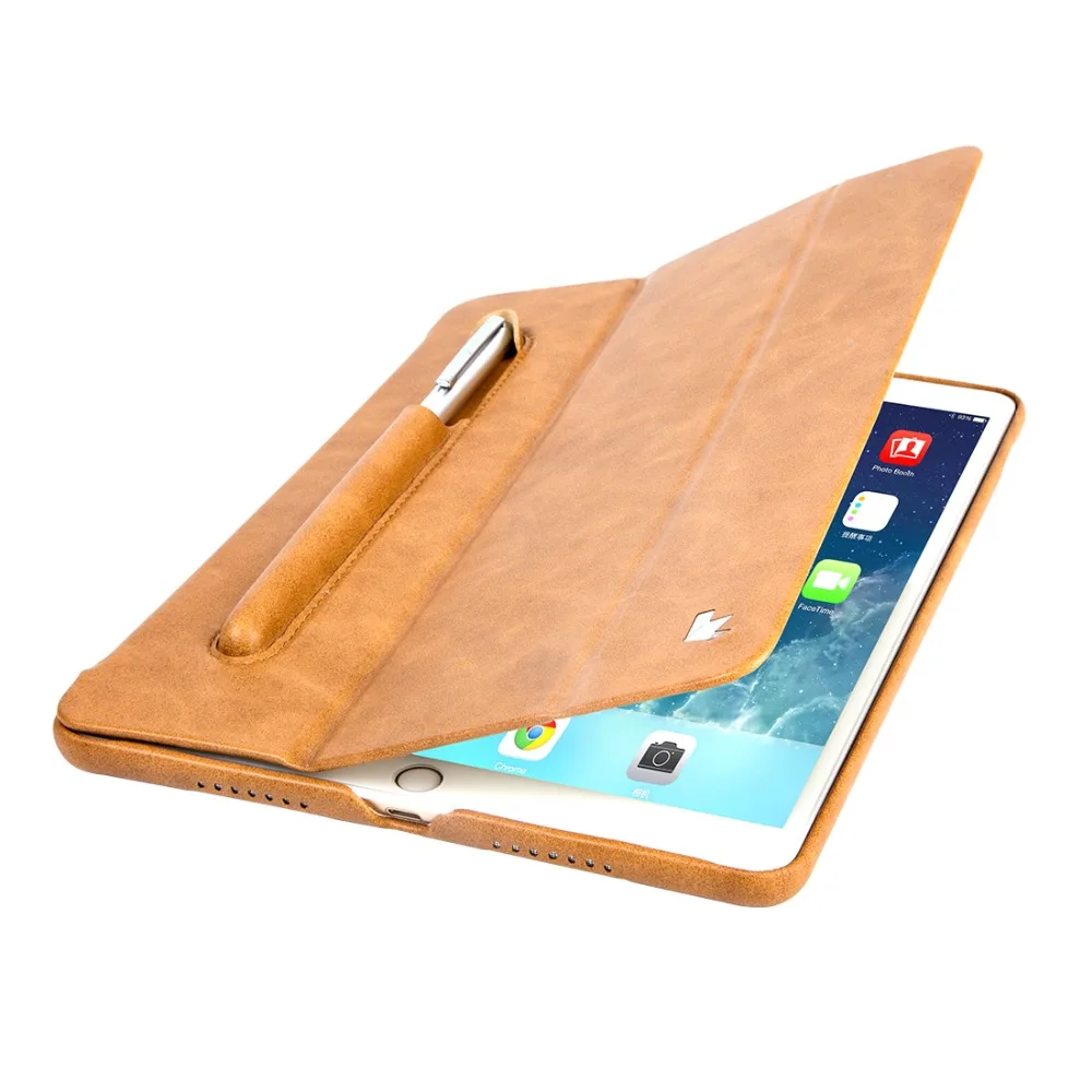 Чехол из микрофибры Jisoncase для iPad 9 7 чехол с подставкой и отделением карандашей