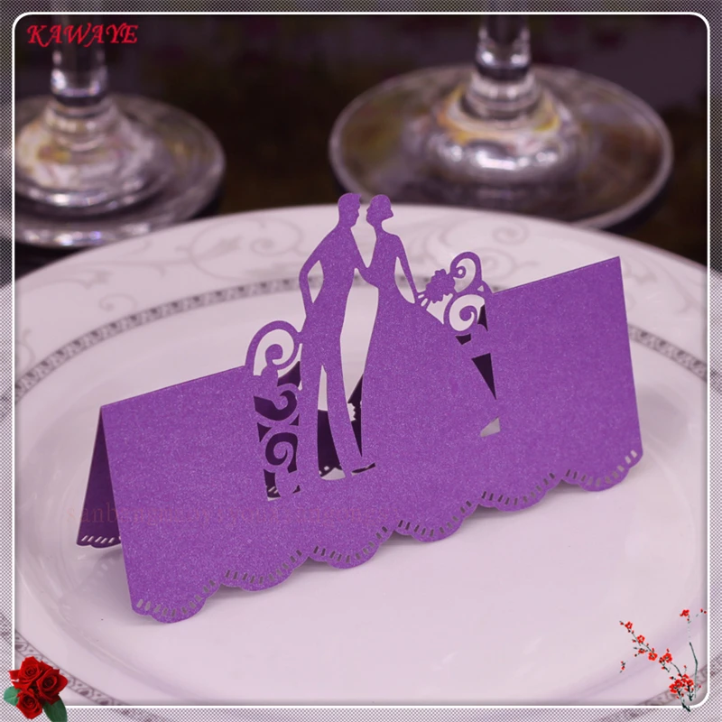 50 шт./упак. Лазерная резка Таблица CardWedding вечерние название таблицы Место Карты