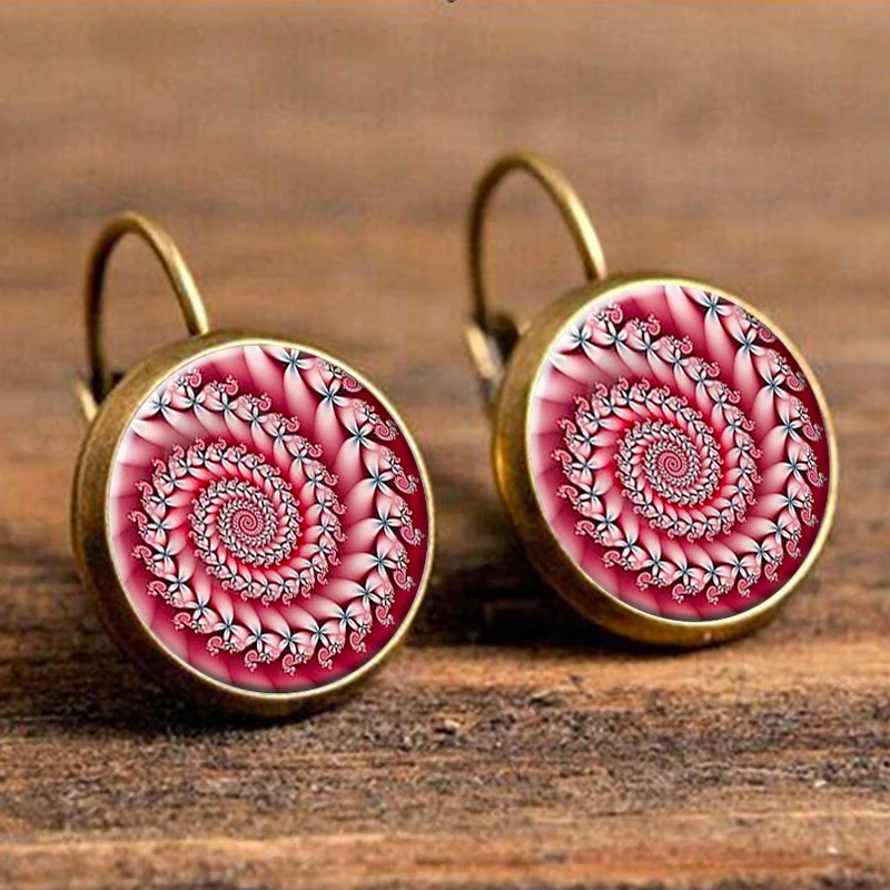 Серьги SUTEYI с кристаллами мандалы серебряные ювелирные изделия Йога чакра