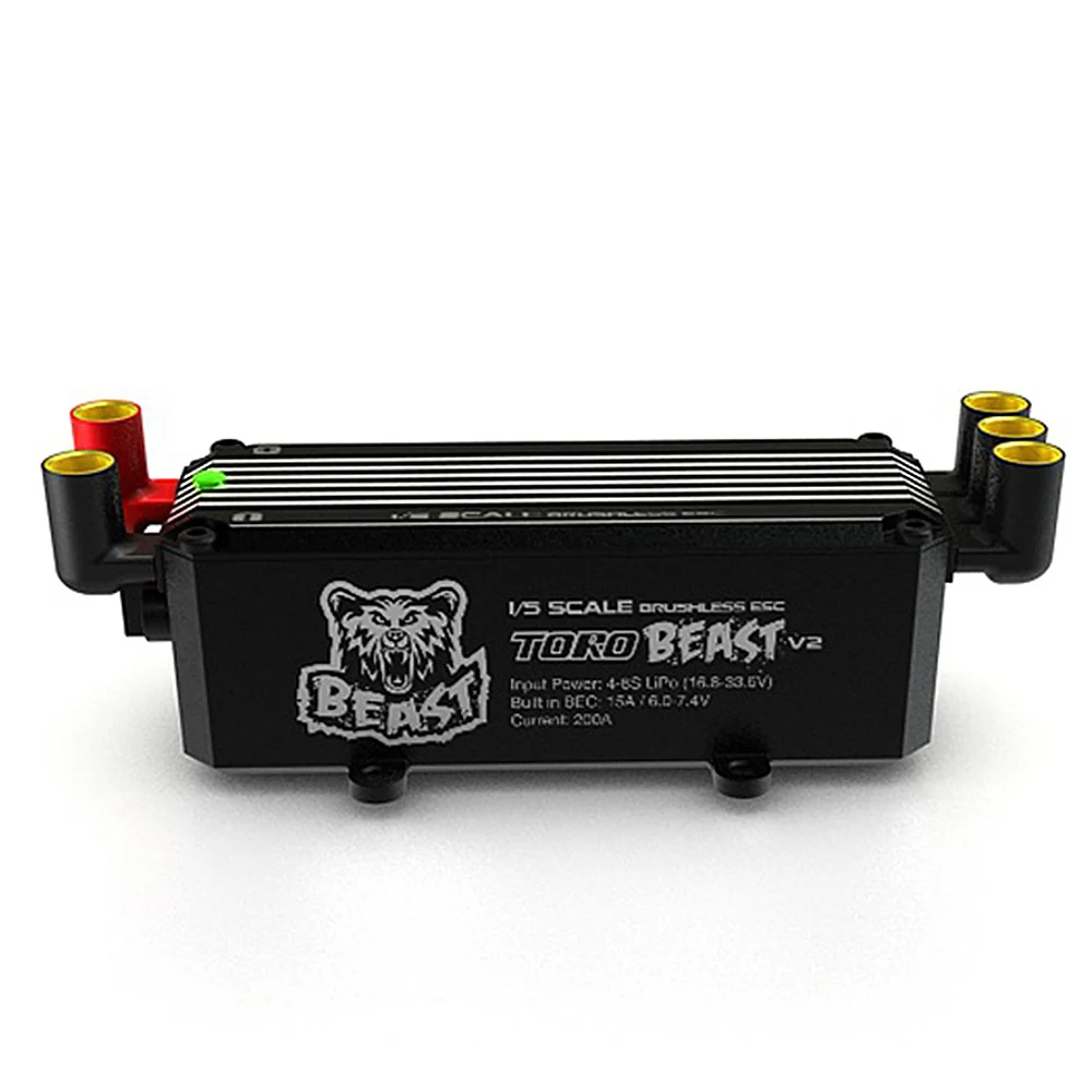 V2 200A Brushless ESC 8S Programmable Biult-in BEC for 1/5 RC Off Road Car Parts Accessories | Игрушки и хобби