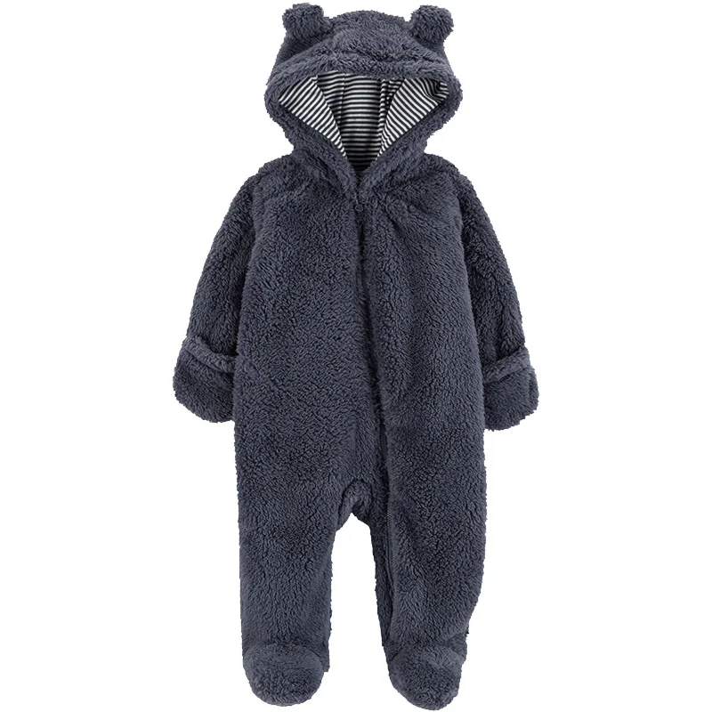 Carters на осень зиму Комбинезоны для маленьких мальчиков толстые теплые длинные