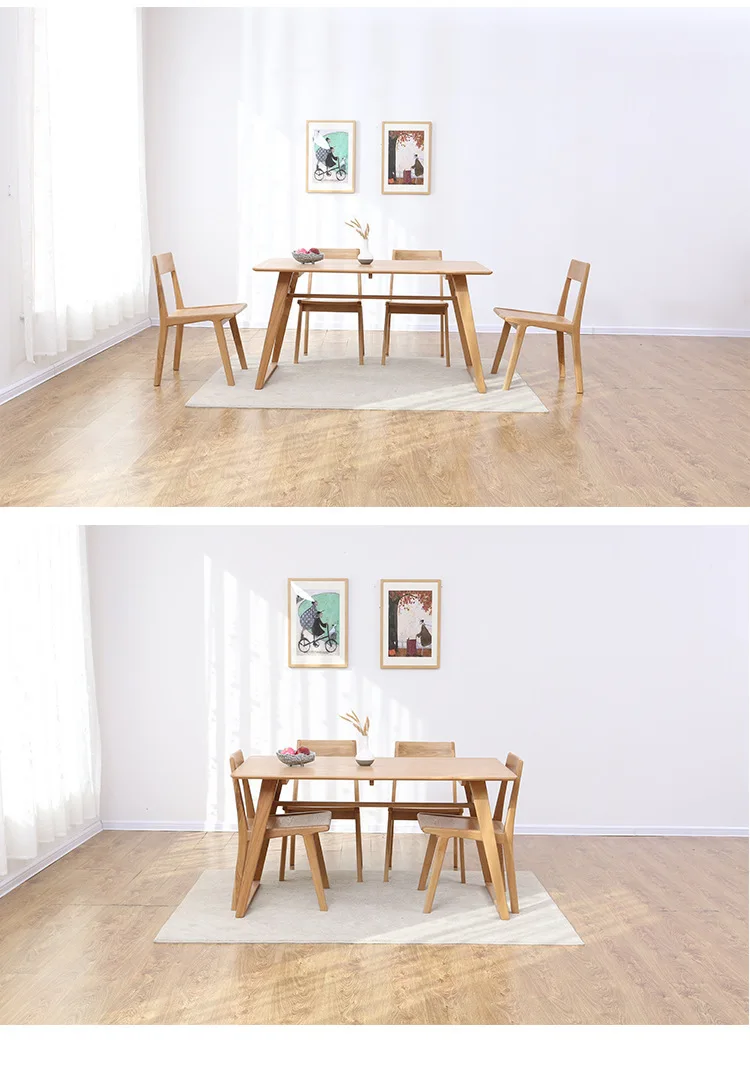 Скандинавские INS твердая древесина китайская ткань мягкая сумка ресторанный стул мебель для гостиной кабинет спальня дубовый задний обеденный стул