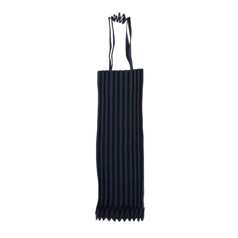 navy blue Японский стиль, пожалуйста, складки, Повседневная Сумка-тоут, Брезентовая Большая вместительная сумка через плечо, issey, вертикальные складки, miya, яркие цвета - Цвет: navy blue