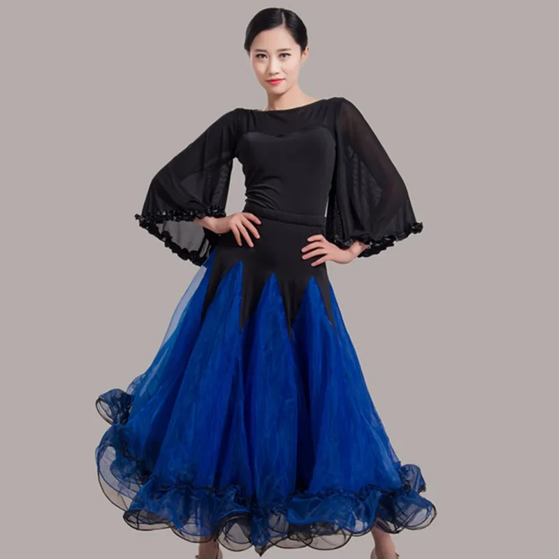 Юбка для бальных танцев искусственное испанское платье танцевальный топ и юбка