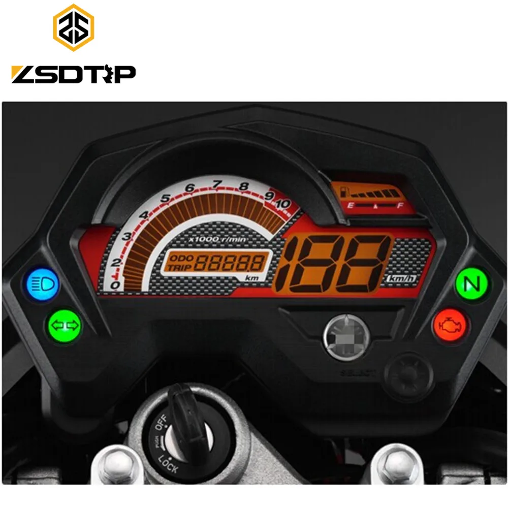 Цифровой спидометр для мотоцикла ZSDTRP используется двигателя Yamaha FZ 16 FZ16