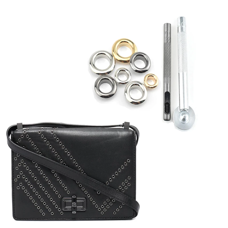 Набор из 50 инструментов металлические люверсы с люверсами 5 мм для самодельных