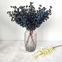 5pc diy mini fruit berries artificial cherry bouquet for wedding home party decorative 48 cm length artificial fruits peach