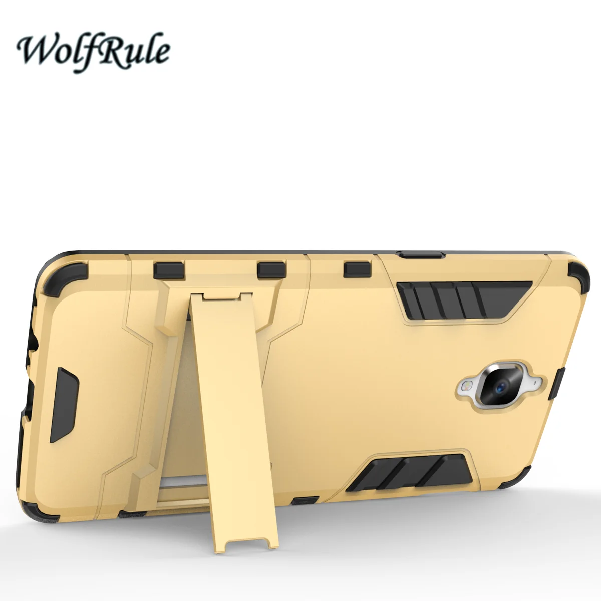 WolfRule Anti-knock Case OnePlus 3 Cover Soft Silicone + Slim Plastic For Oneplus 3T Three Holder Stand Capa | Мобильные телефоны и