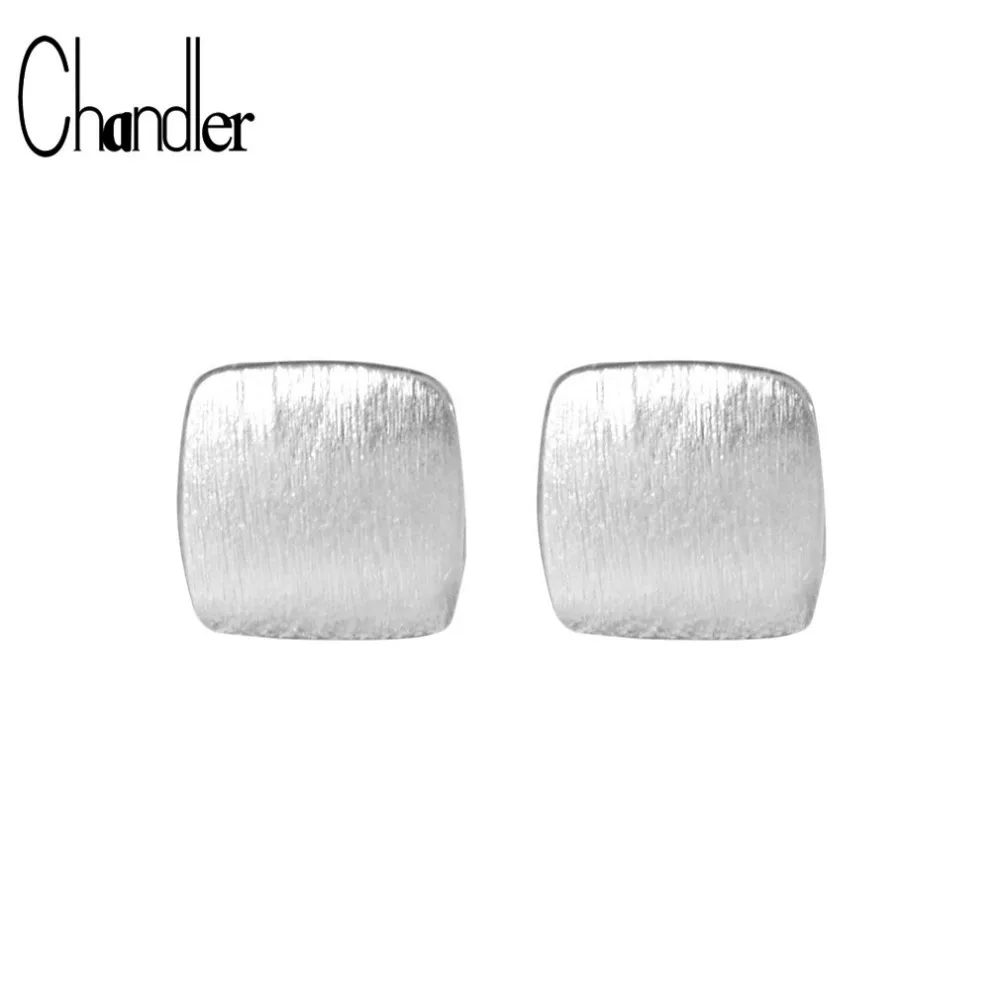 Chandler Blushed vierkant Square Stud Earrings For Women Geometrical Simple Tiny Small Ear Jewelry Best Birthday Gift | Украшения и
