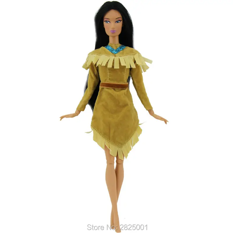 2 комплекта Сказочных Костюмов копия Pocahontas принцесса свадебное платье