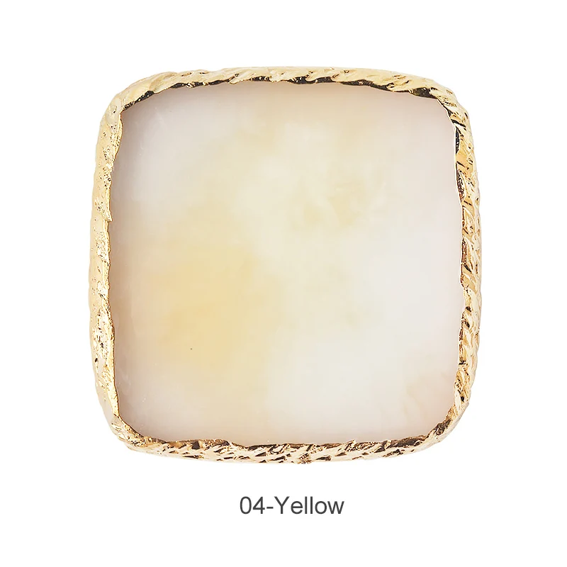 04-yellow Contigo, палитра для дизайна ногтей, квадратная краска из смолы, агат, дисплей, доска, цветной рисунок, Гель-лак, палитра ногтей, аксессуары, инструмент, 2019New - Цвет: 04-yellow
