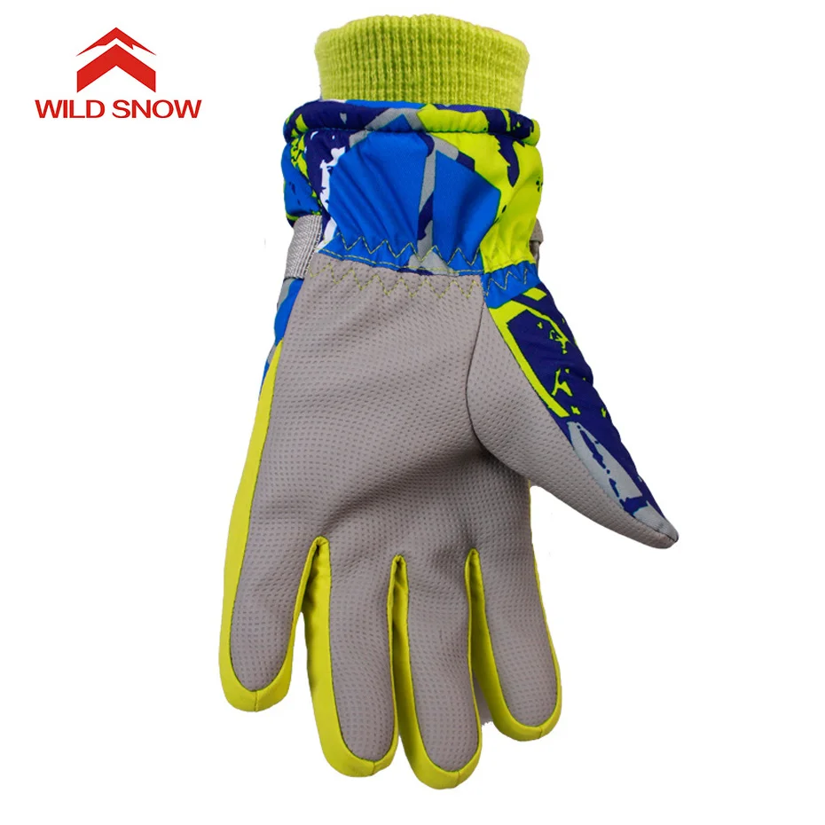 Wild Snow 2018 Brand New Boy Girl Ski Gloves Windproof Waterproof Warm Breathable Outdoor Sports | Спорт и развлечения