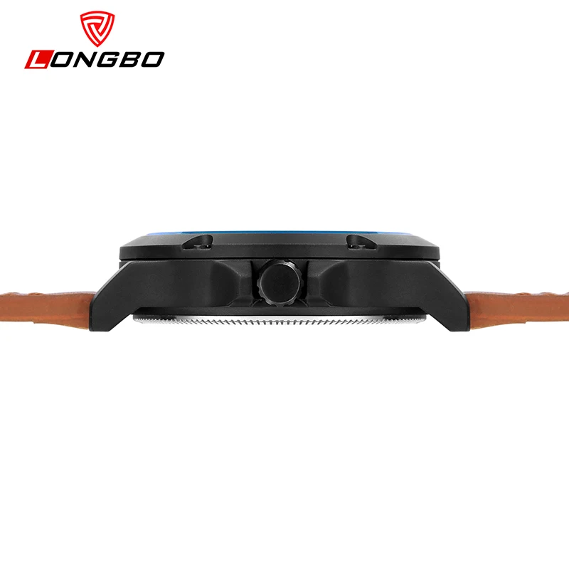 Модные брендовые Роскошные повседневные открытые часы Longbo с циферблатом