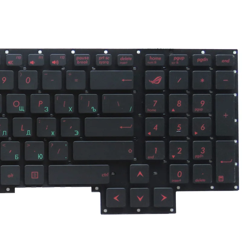 Gzeele Русский Клавиатура для ноутбука ASUS g751 g751jm g751jt g751jy 0knb0-e601ru00 asm14c33suj442 черный и новые RU Макет без рамки