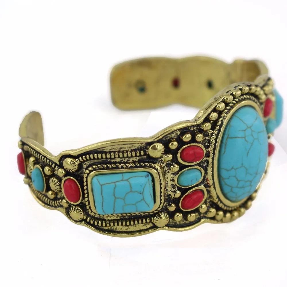 Винтажные антикварные серебряные браслеты и обручи с тройным камнем для женщин