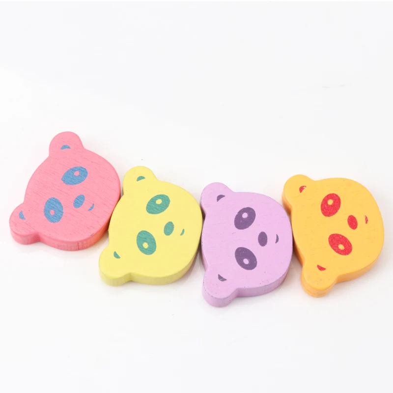 Mix New Natural Wooden beads Bear Spacer Beads For Decoration Handmade Jewelry Making DIY Accessory 23x17mm 20Pcs KL131-RH | Украшения и