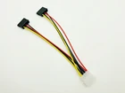 5 шт. SATA кабель питания разделитель Molex 4-контактный штекер-последовательный ATA 15-контактный x 2 гнездовой Y-образный жесткий диск кабели 20 см для майнинга биткоинов