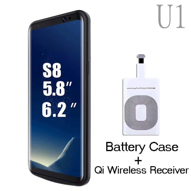 Внешний резервный блок питания зарядное устройство чехол для Samsung galaxy S8 Plus с