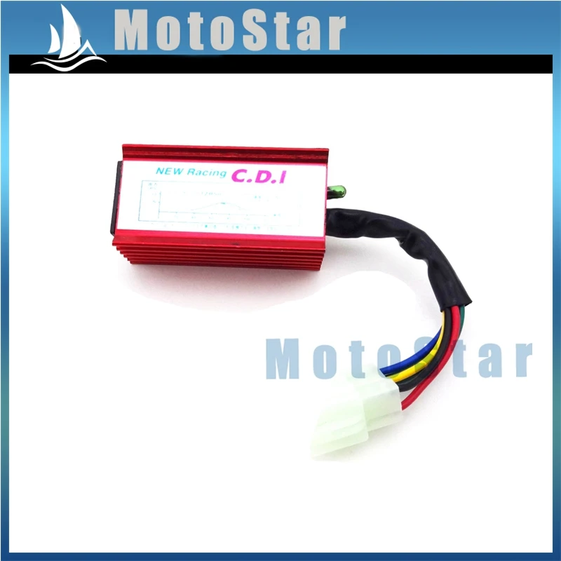 Красный 6-контактный гоночный блок зажигания AC CDI для 150 160 200 250cc мотоцикла