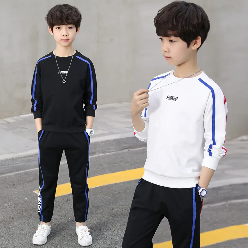 Спортивный костюм для мальчиков комплект весенней детской одежды хлопковая