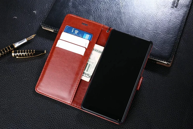 Кожаный чехол-кошелек с Оригинальный чехол-книжка ремешком чехол для телефона