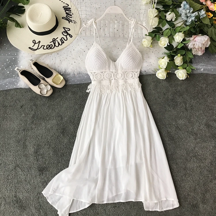 2019 новые модные женские платья летнее платье с высокой талией v образным вырезом