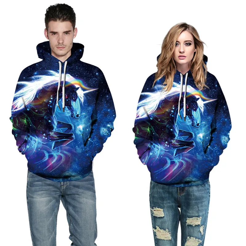 

Unisex Hoodies 3D Horse Print Sweatshirt Hooded Hoodie Spring Autumn Winter Coats Tracksuit Streetwear Men/women Pullovers