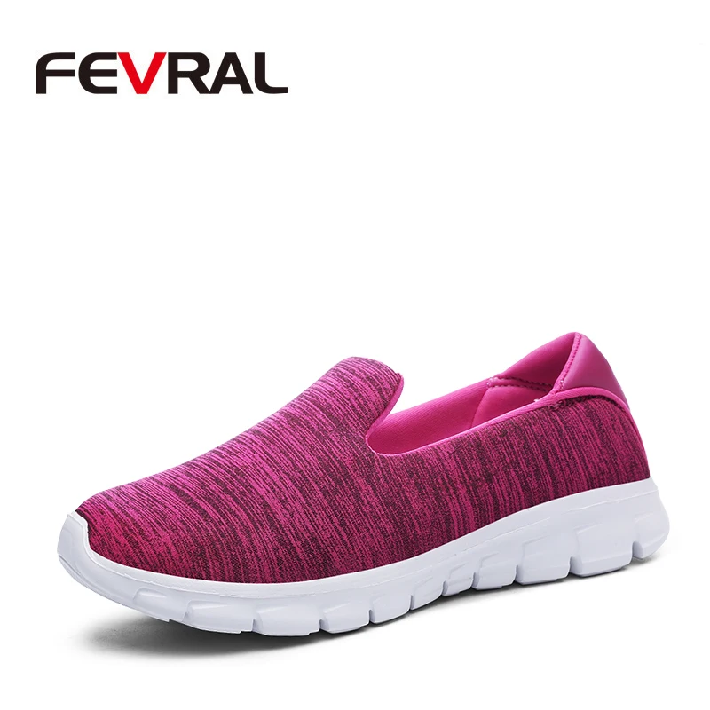 FEVRAL 2020 Новое поступление Женская обувь модная легкая дышащая сетчатая женская