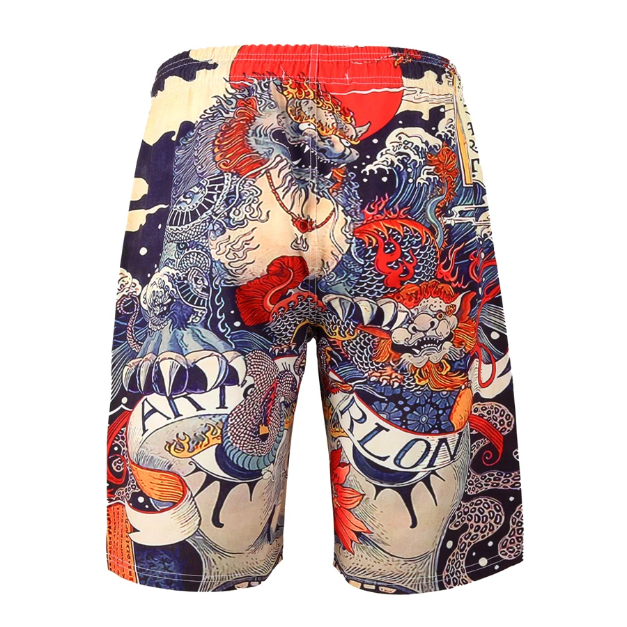 3xl 6xl eagle flag quick dry Beach Shorts plus size Swimwear Men Swim trucks male Swimming men Swimsuit bathing suit 313 | Спорт и