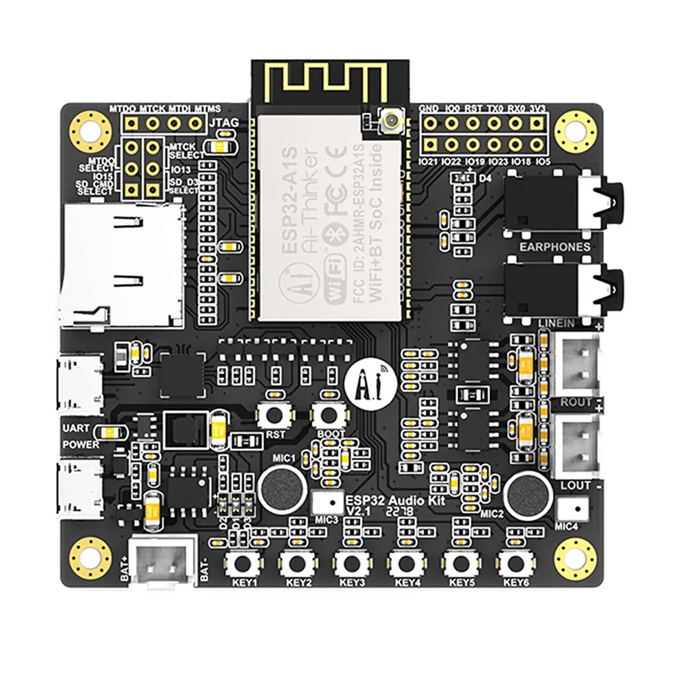 ESP32-Audio-Kit ESP32-Aduio-Kit ESP32 аудио макетная плата WiFi Bluetooth модуль низкая мощность двухъядерный с ESP32-A1S 8 м PSRAM ESP32-Aduio-Kit - Комплект: ESP32-Audio-Kit