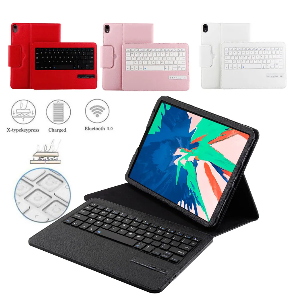 Беспроводная съемная Bluetooth клавиатура VOBERRY для Ipad Pro 11 ультратонкий кожаный чехол