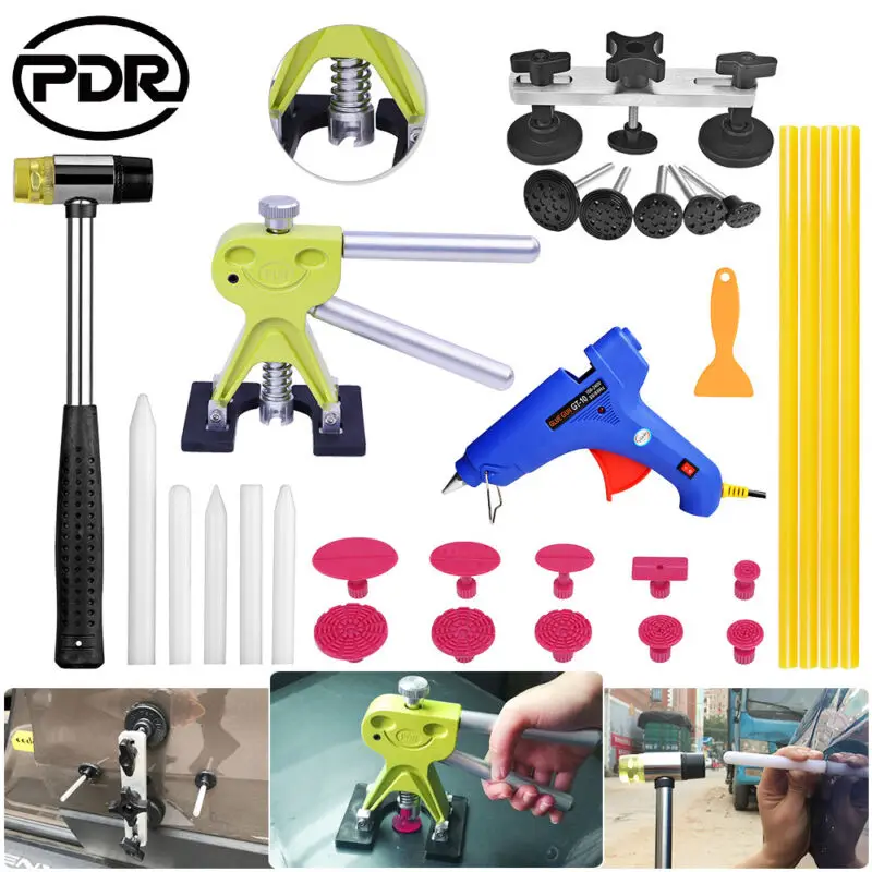 

PDR Tools Dent Removal Car Body Paintless Dent Repair Bridge Puller 220V Glue Gun