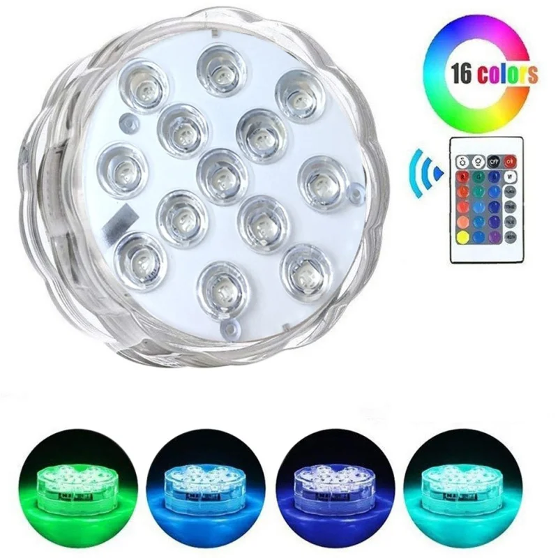 13LED 10/13 шт. аквариум анти-брызг Тип светодиодный светильник с пульт дистанционного управления ГРМ с подсветкой светильник для аквариума ручка Дайвинг домашний люминесцентный расходные материалы - Цвет: 13LED