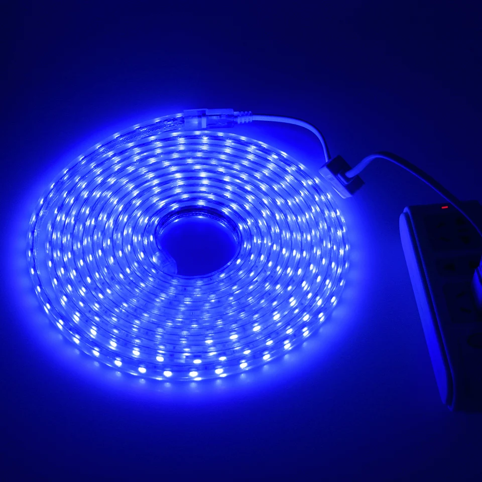 Светодиодная лента 220 В переменного тока 1 комплект Водонепроницаемая