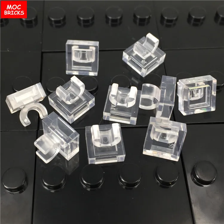 10 шт./лот MOC кирпичи Сделай Сам плитка Модифицированная 1x1 с зажимом подходит 2555