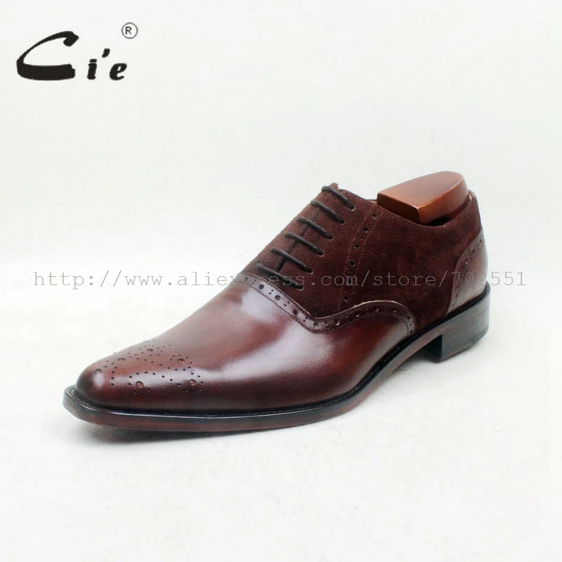 Мужские туфли-оксфорды на шнурках cie коричневые повседневные дышащие туфли