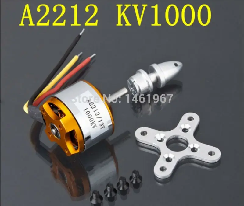 Бесщеточный мотор XXD A2212 KV930 KV1000 KV1400 KV2200 с внешним ротором для РУ самолета KK