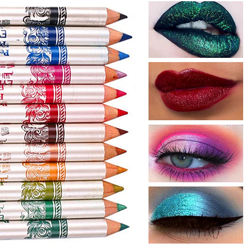 Оптовая продажа 12 шт./партия стойкие тени для век водонепроницаемый карандаш губ