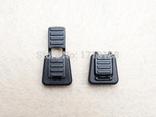 100pcs/lot Black Plastic Zipper Pull Cord Ends For Paracord &amp Tether Tip Lock/rope tail folder | Дом и сад