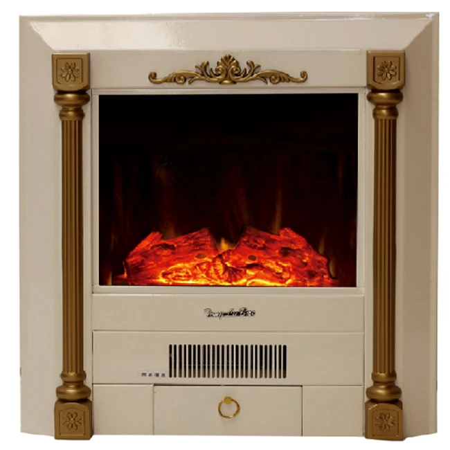 Камин горелки электрический камин firebox теплый воздух воздуходувка дистанционное управление искусственного оптического пламени Европейский классический стиль