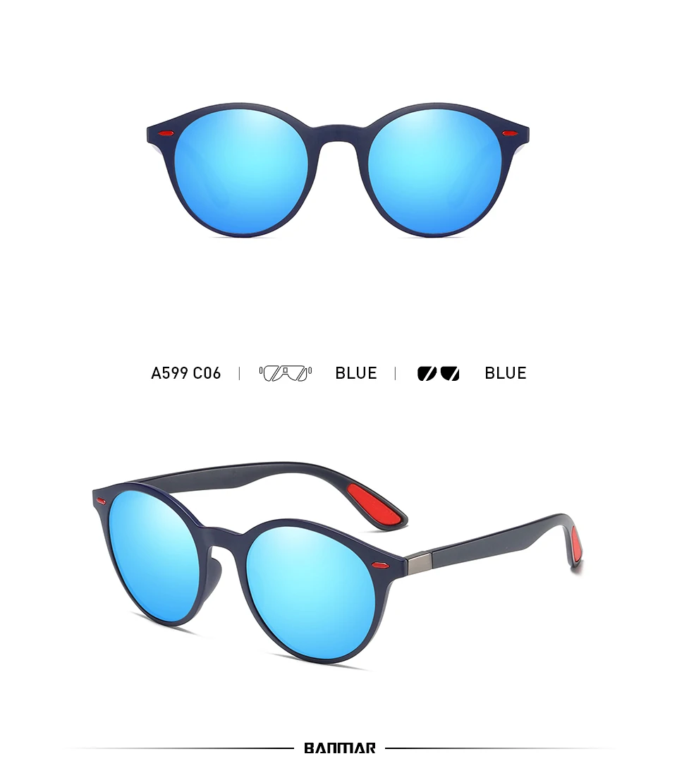 BANMAR Fashion Polarized Sunglasses Men TR90 Luxury Brand Designer Vintage Driving Night Sun Glasses Male Goggles Shadow UV400