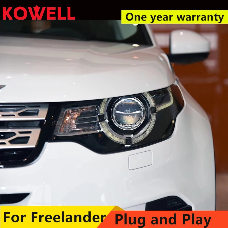 

KOWELL Car Styling for Land Rover Freelander LED headlight LED Headlight DRL Lens Double Beam HID Xenon bi xenon lens